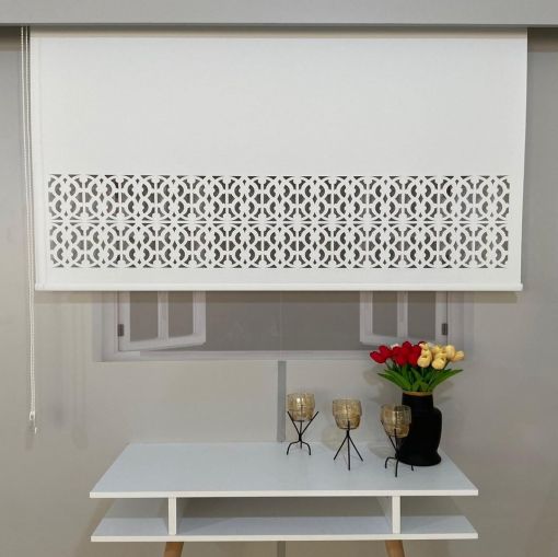 Lazer Kesim Stor Perde Modelleri