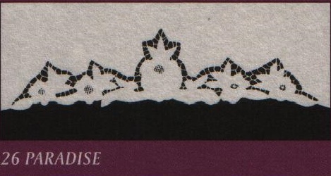 Paradise İşlemeli Stor Perde Modeli